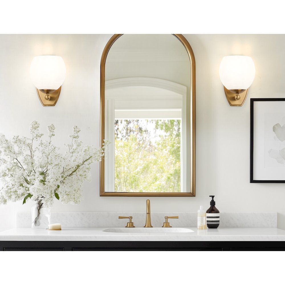 Z-Lite 1 Light Wall Sconce, Modern Gold. Picture 6