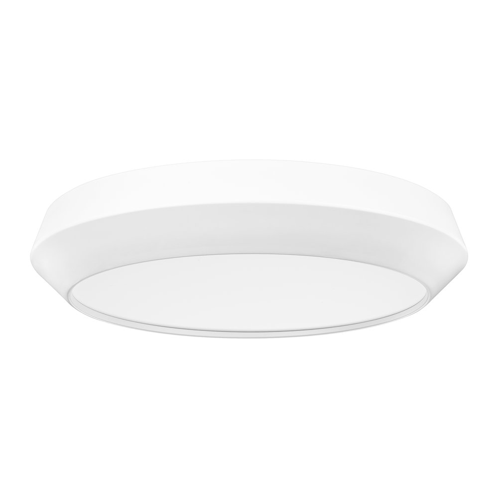 Z-Lite 1 Light Flush Mount, Matte White. Picture 7