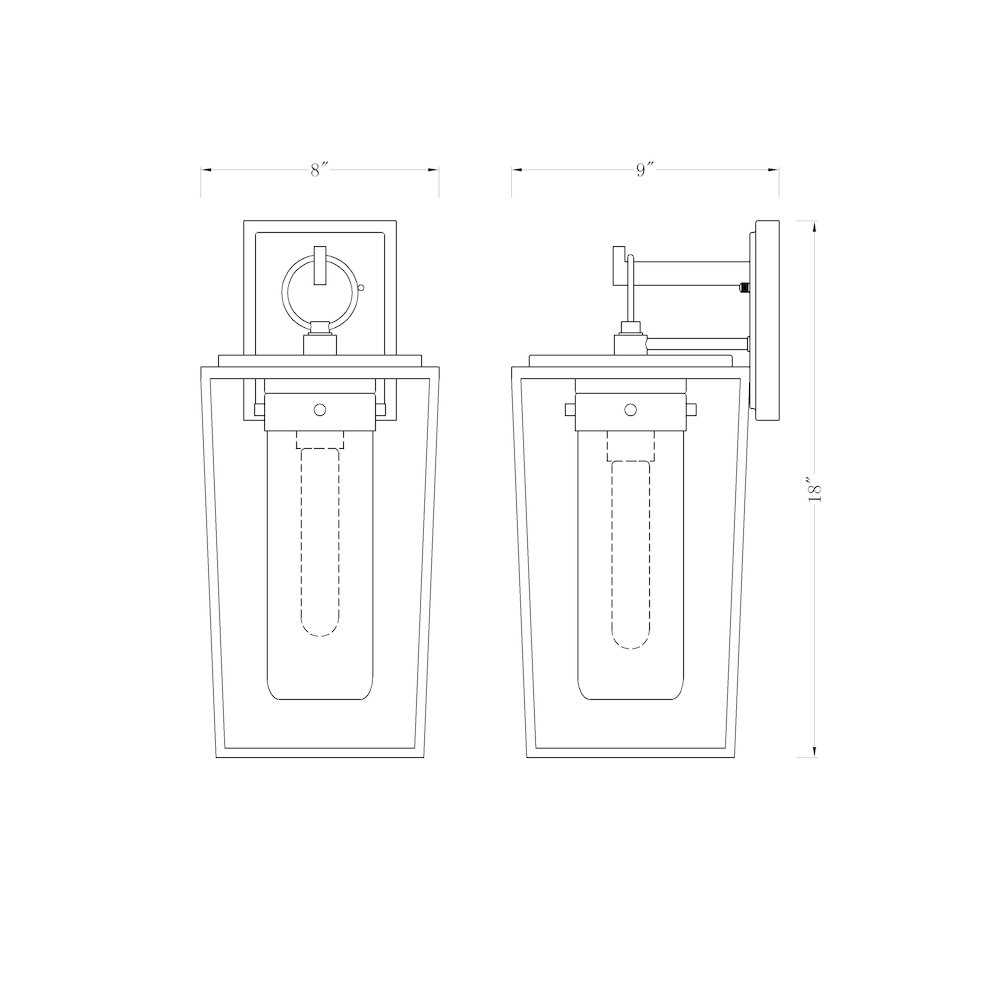 Z-Lite 1 Light Outdoor Wall Light. Picture 8
