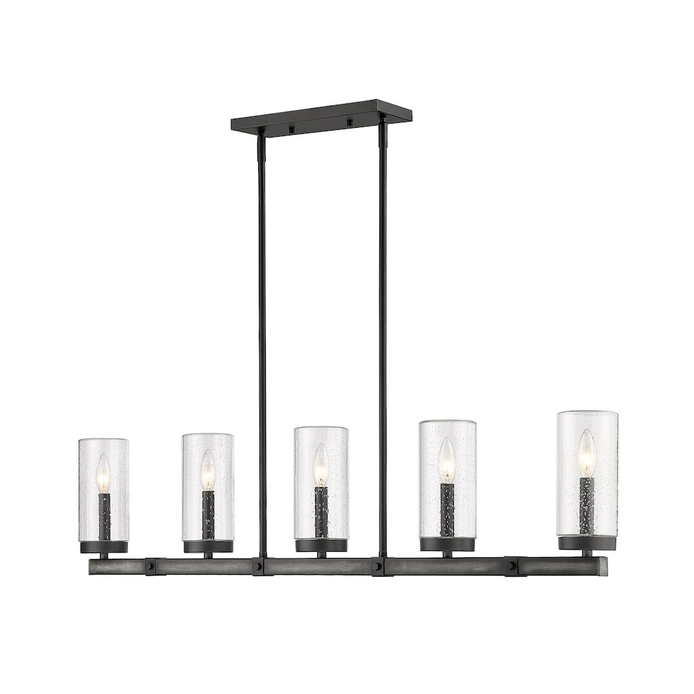 Z-Lite 5 Light Outdoor Linear Chandelier. Picture 3