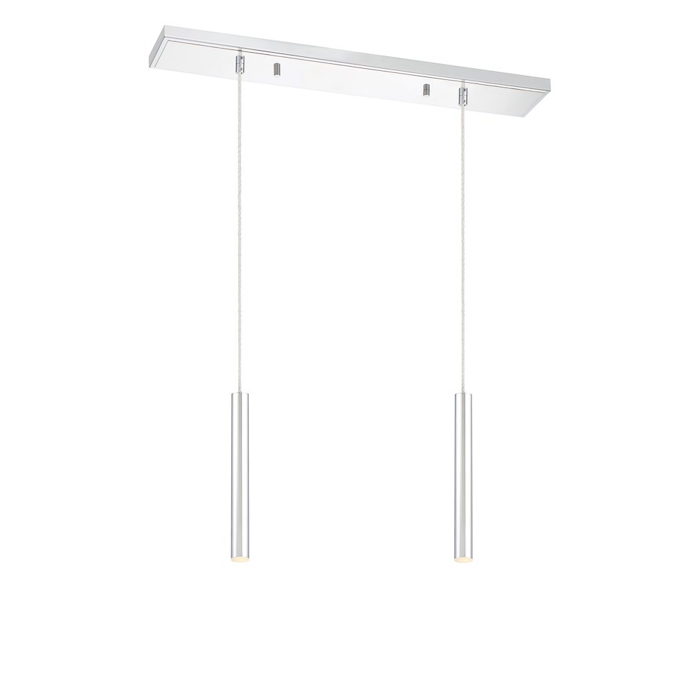 Z-Lite 2 Light Linear Chandelier. Picture 2