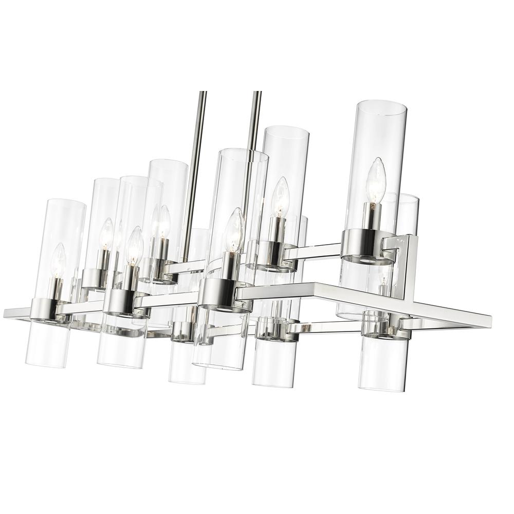 10 Light Linear Chandelier. Picture 4