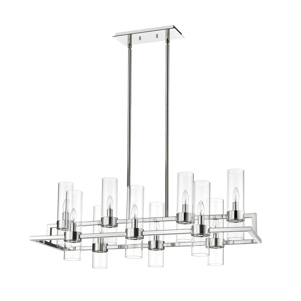 10 Light Linear Chandelier. Picture 5
