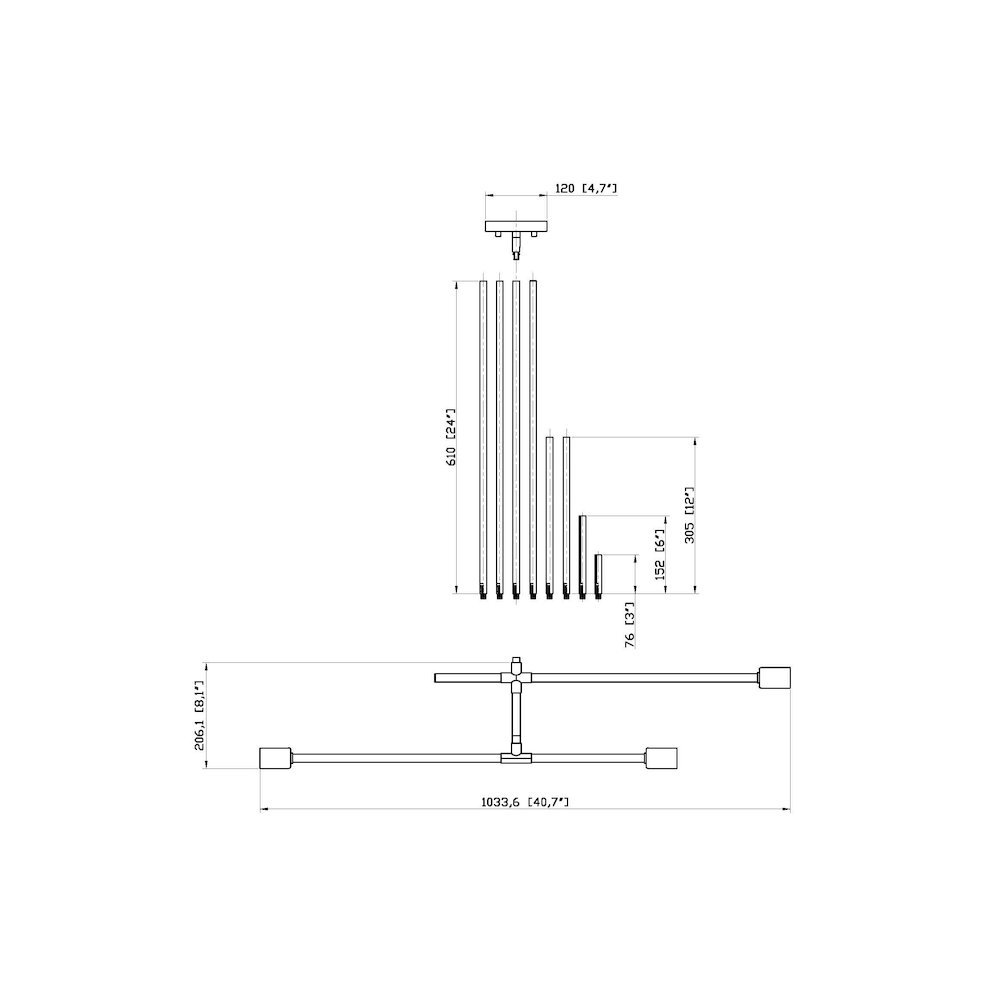 Z-Lite 3 Light Chandelier. Picture 8