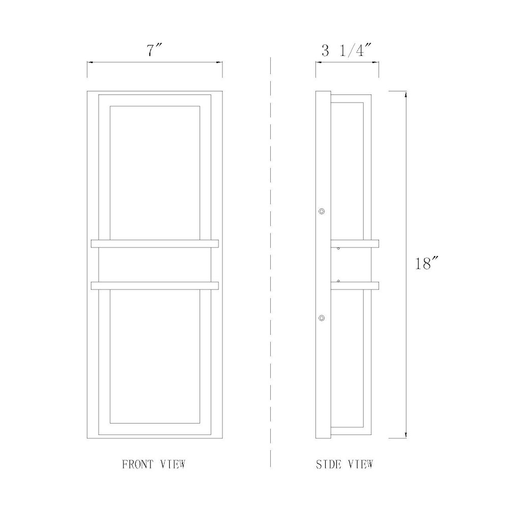 Z-Lite 2 Light Outdoor Wall Light. Picture 8