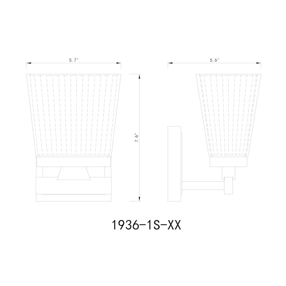 Z-Lite 1 Light Wall Sconce. Picture 8