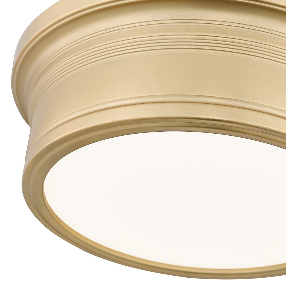 Z-Lite 1 Light Flush Mount, Modern Gold. Picture 4