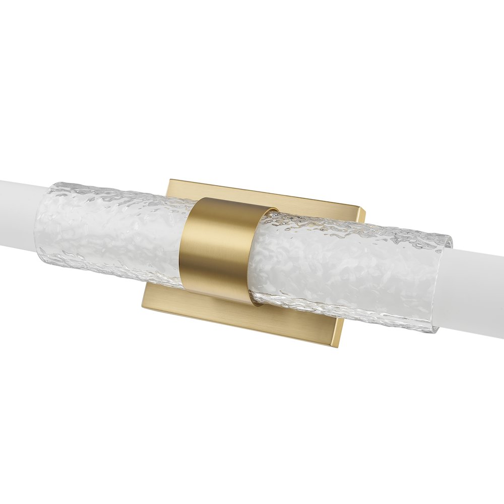 Z-Lite Egon 1 Light Vanity in Modern Gold color, Steel frame. Picture 4