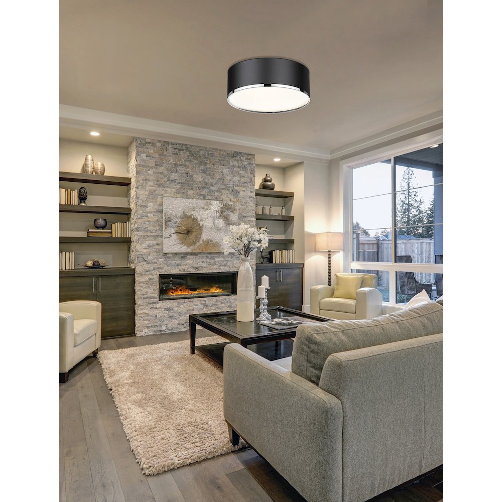 Z-Lite 3 Light Flush Mount. Picture 6