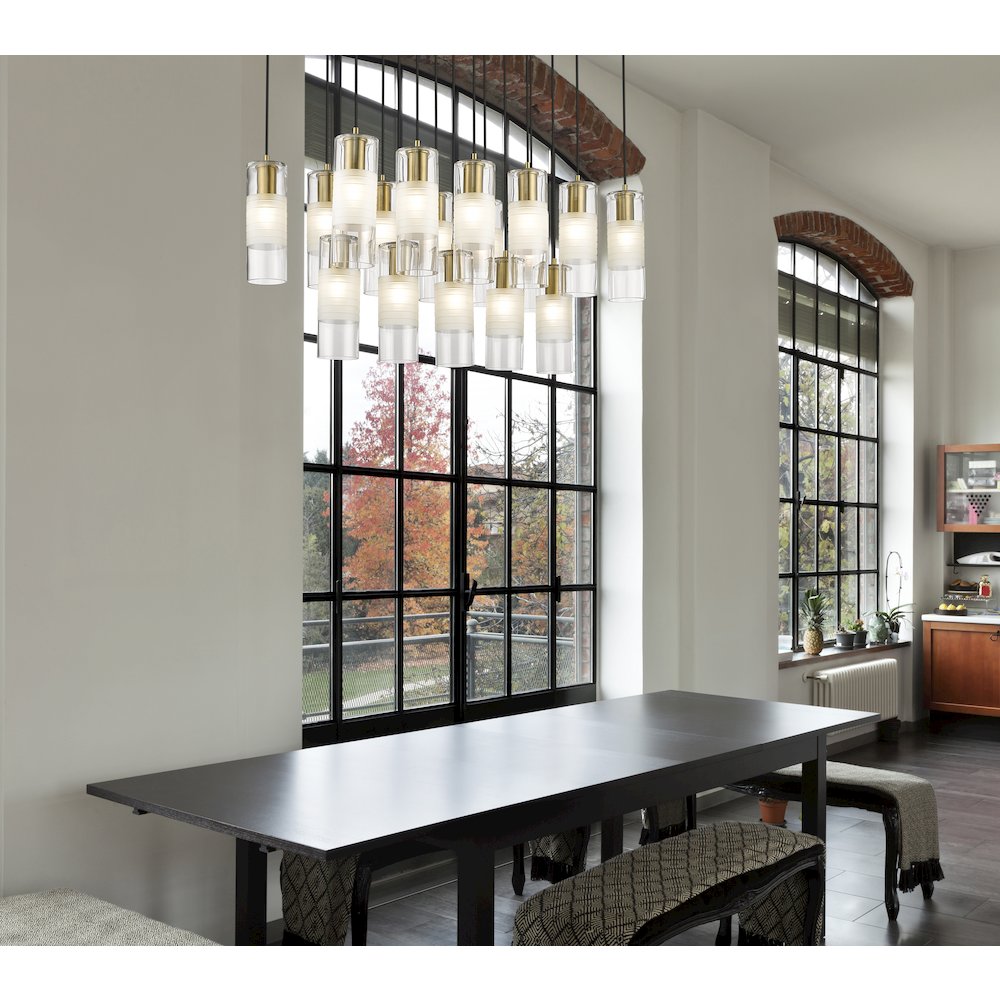 Z-Lite 17 Light Linear Chandelier. Picture 6