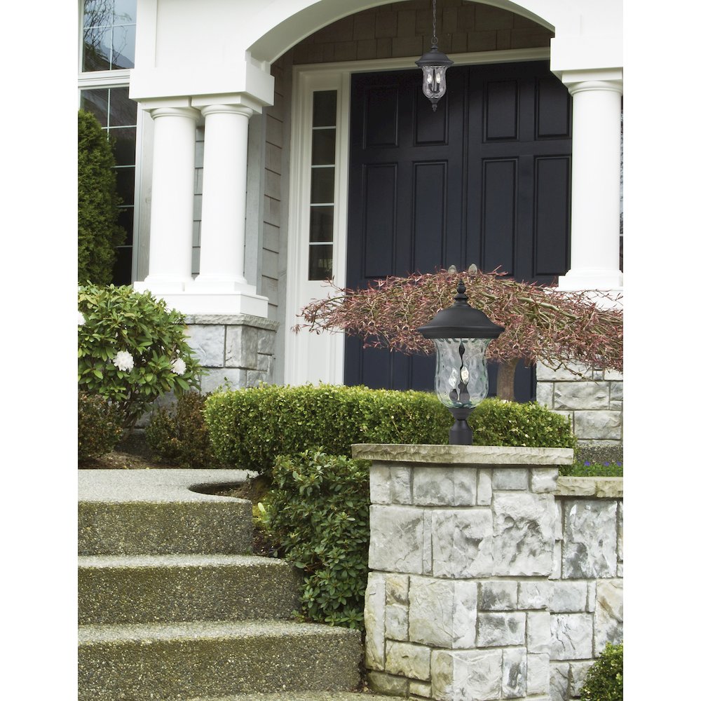 Z-Lite 3 Light Outdoor Post Mount Fixture. Picture 2