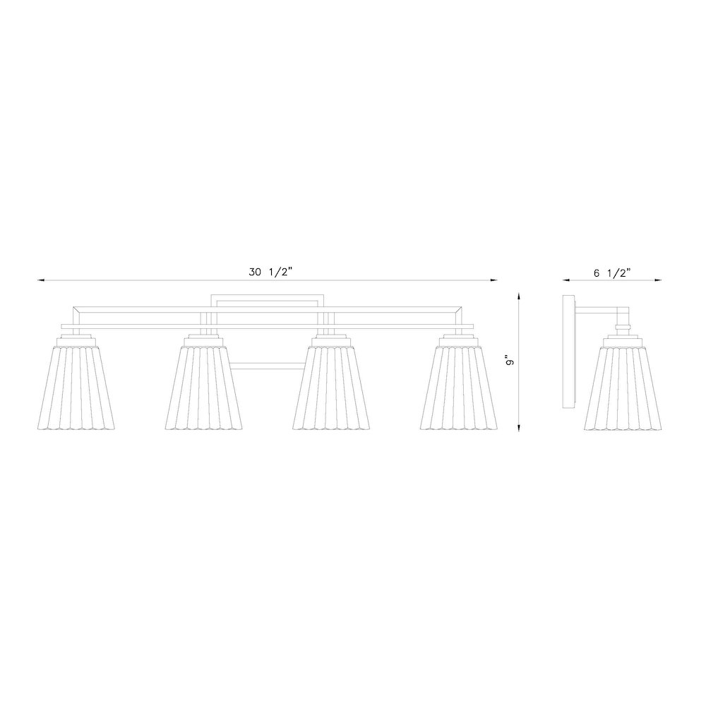 Z-Lite 4 Light Vanity. Picture 8