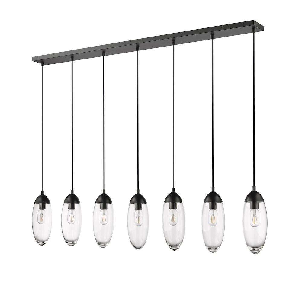 Z-Lite 7 Light Linear Chandelier. Picture 5