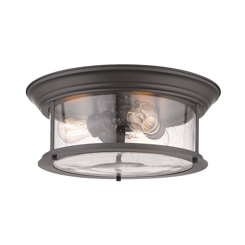 Z-Lite 3 Light Flush Mount. Picture 1