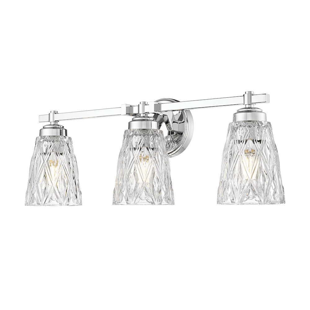 Z-Lite 3 Light Vanity, Chrome. Picture 1