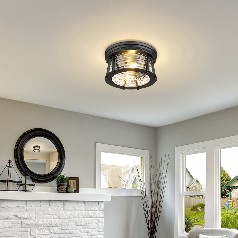 Z-Lite 2 Light Flush Mount. Picture 6