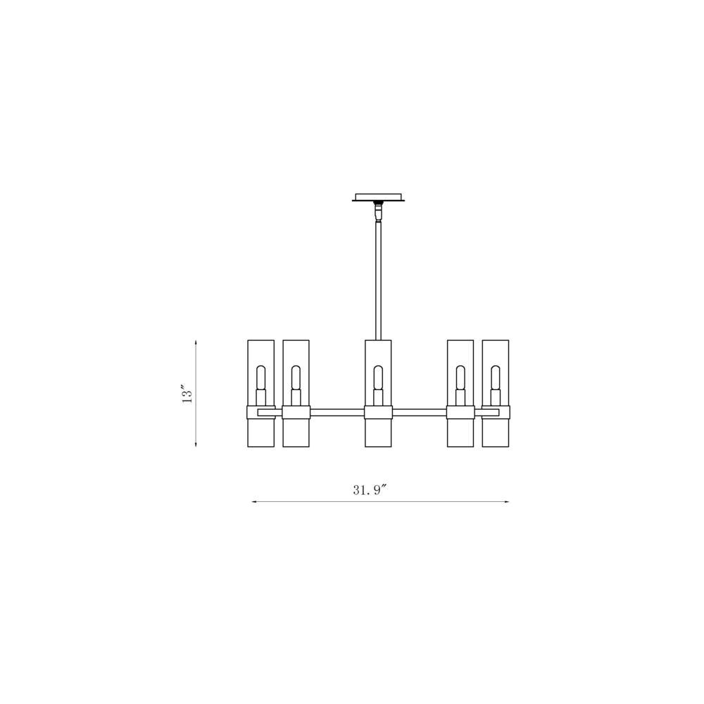 8 Light Chandelier. Picture 6