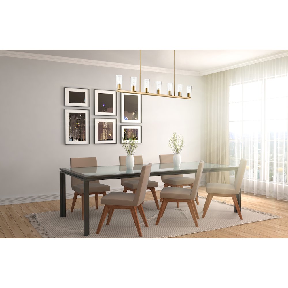 Z-Lite 7 Light Linear Chandelier. Picture 7