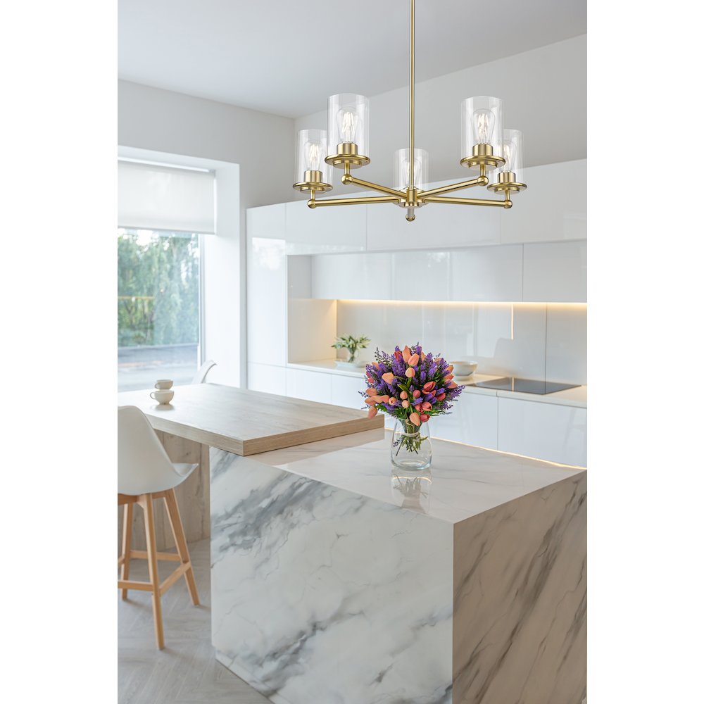 Z-Lite 5 Light Chandelier. Picture 7