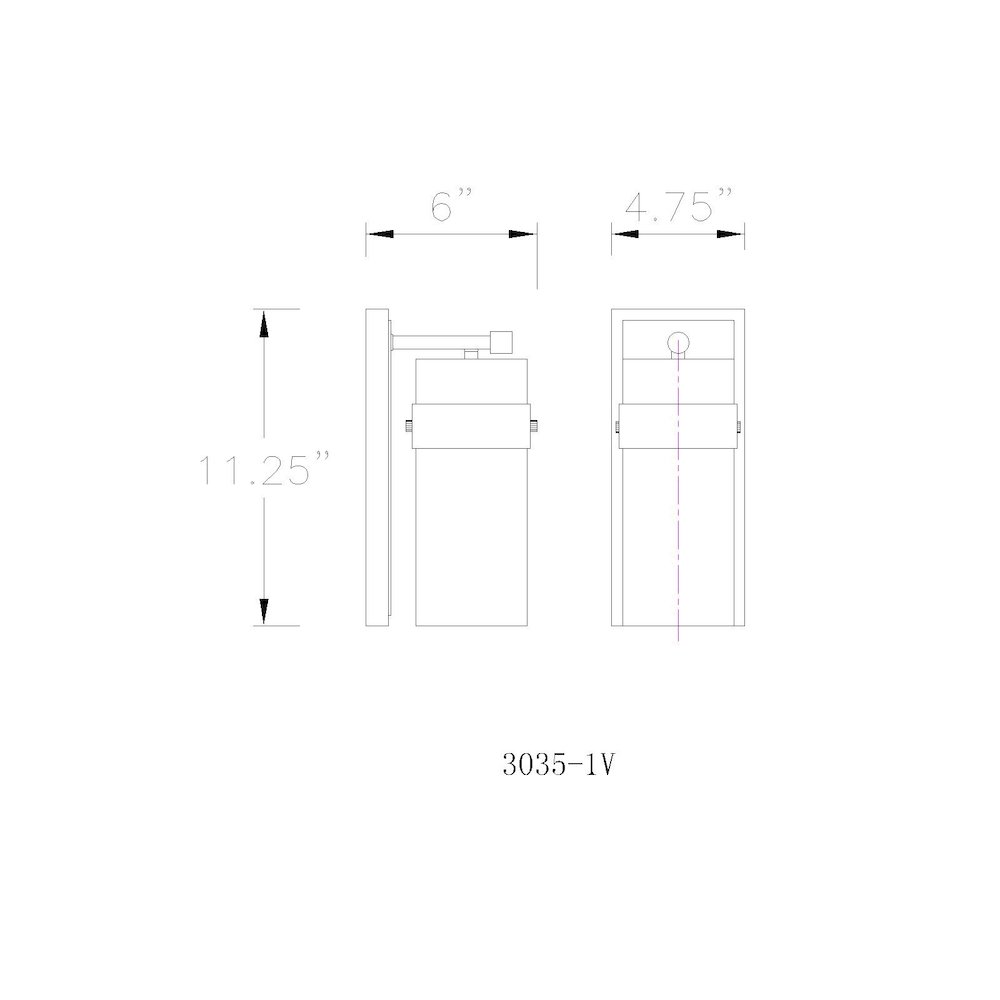 Z-Lite 1 Light Wall Sconce. Picture 8