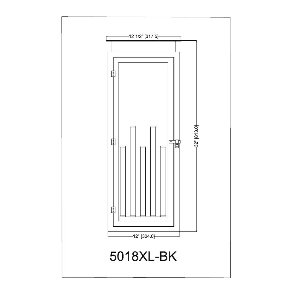 Z-Lite 5 Light Outdoor Wall Light. Picture 8