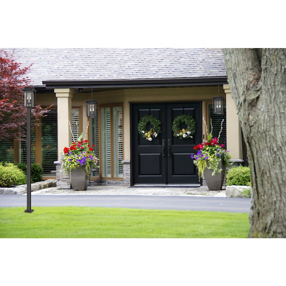 Z-Lite 2 Light Outdoor Post Mounted Fixture. Picture 3