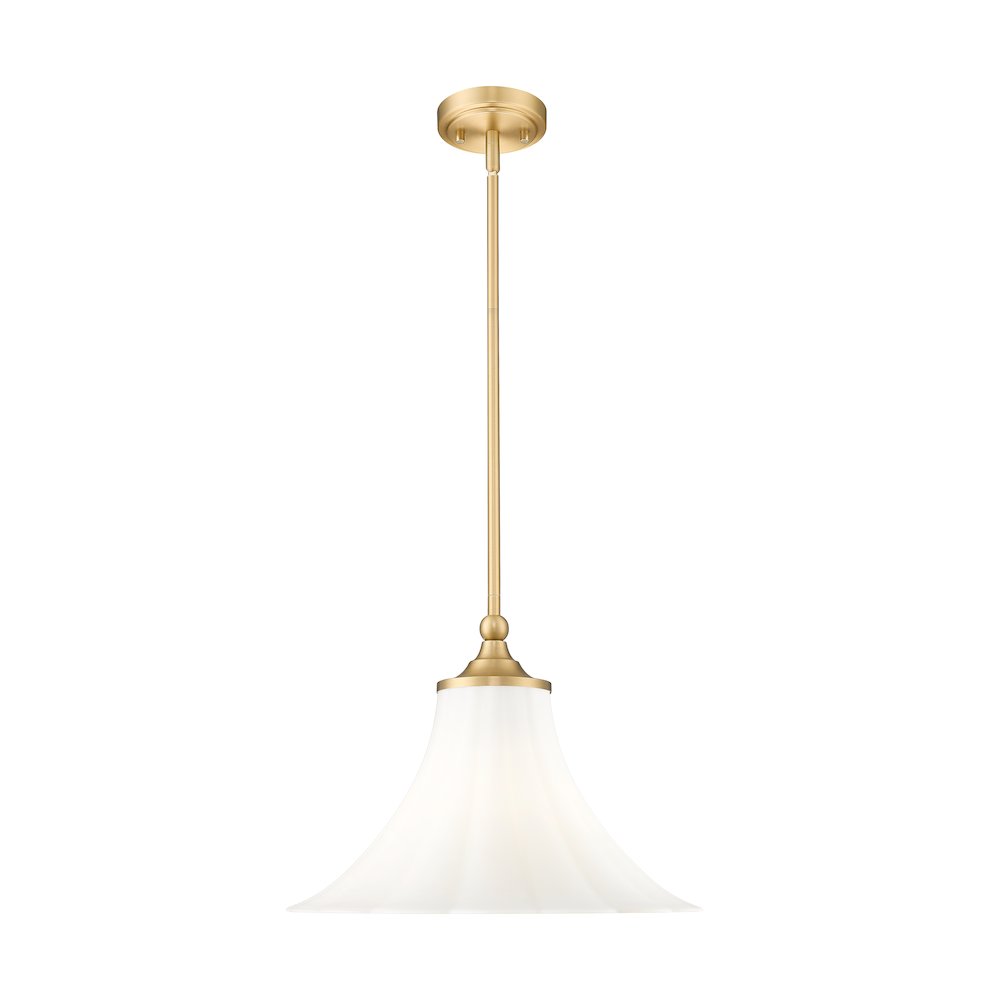 Z-Lite 1 Light Pendant, Modern Gold. Picture 1