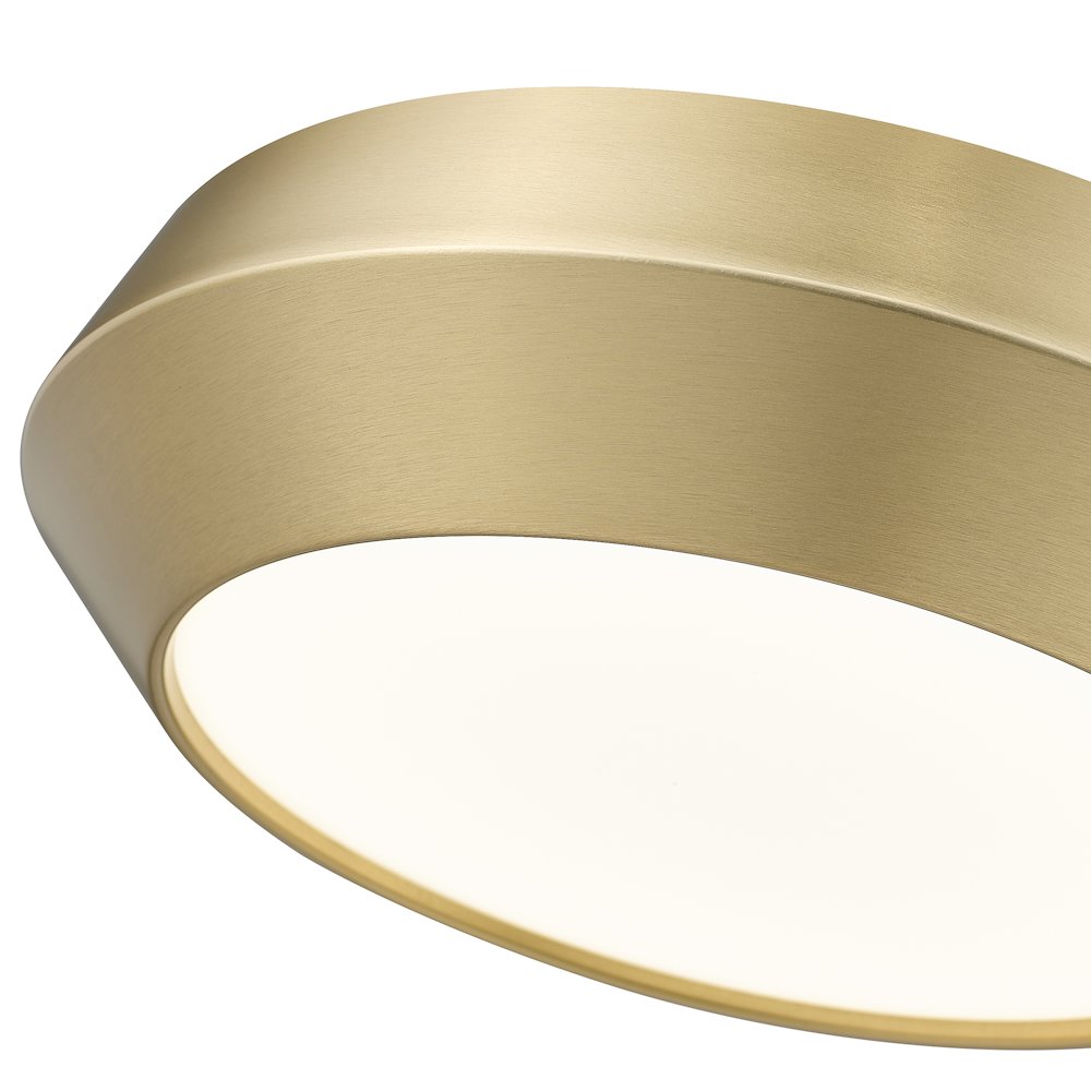 Z-Lite 1 Light Flush Mount, Modern Gold. Picture 4