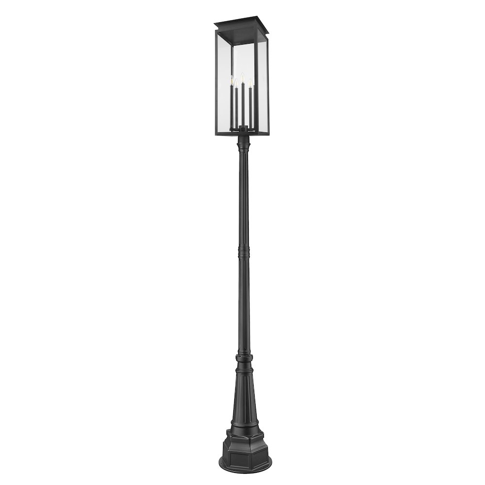 Z-Lite 5 Light Outdoor Post Mounted Fixture. Picture 5