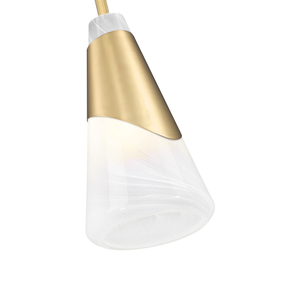 Z-Lite Aimie 1 Light Pendant, Modern Gold. Picture 4