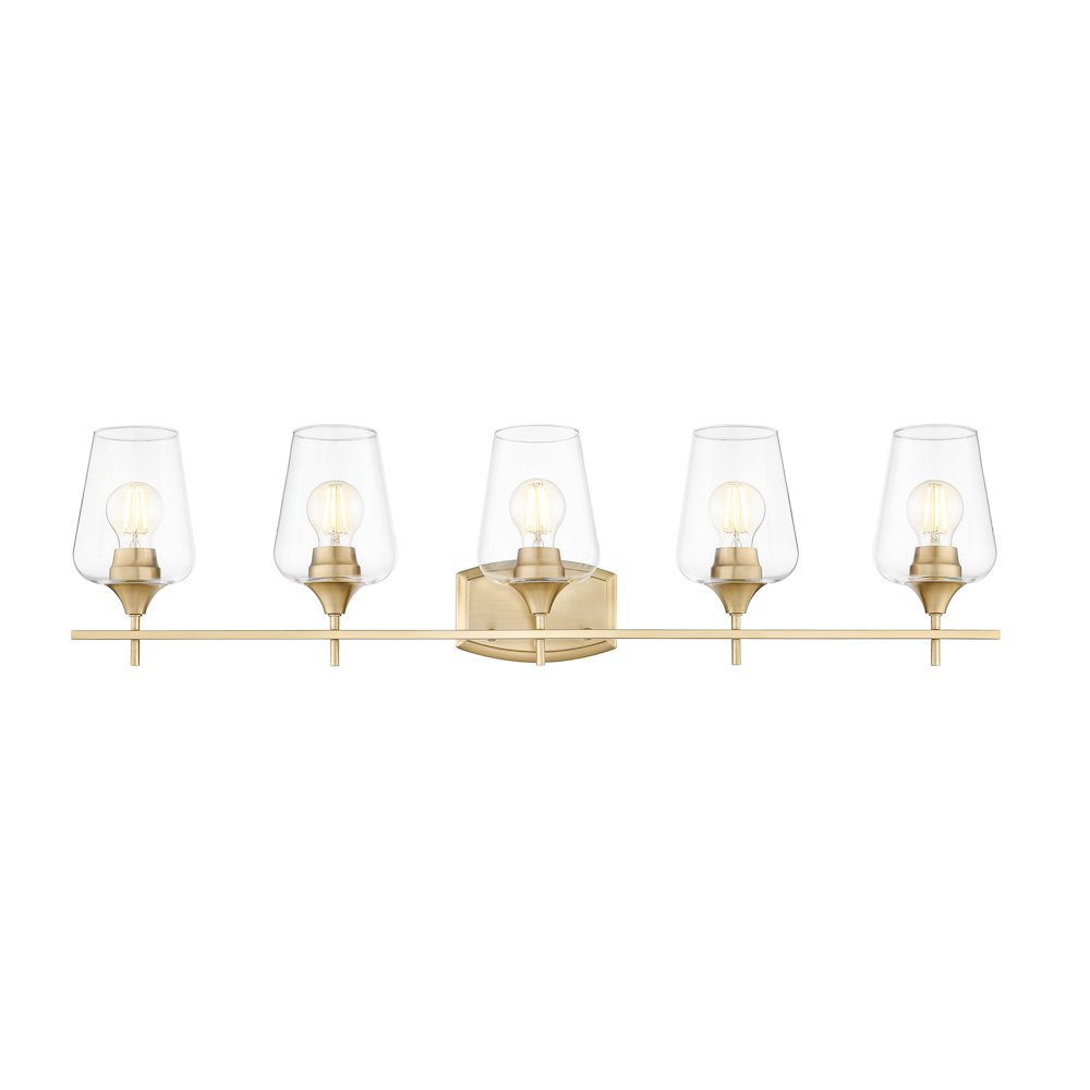Z-Lite 5 Light Vanity, Burnished Brass. Picture 2