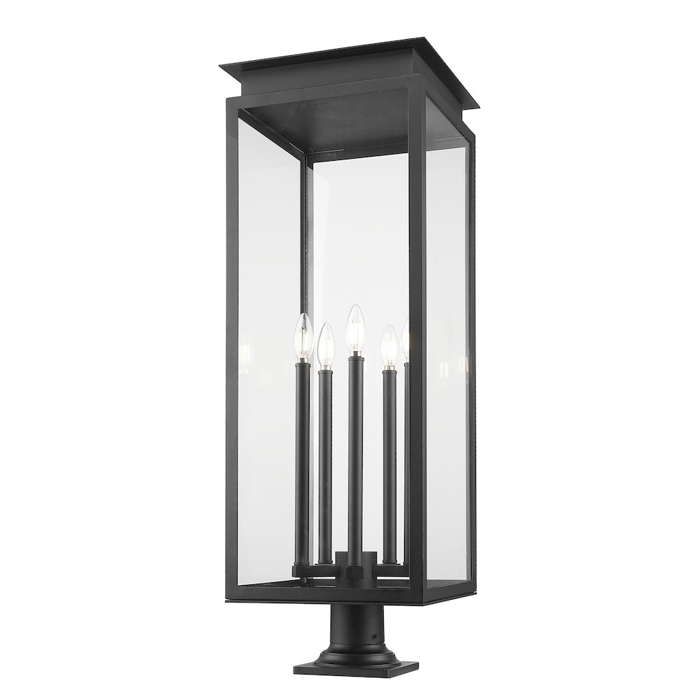 Z-Lite 5 Light Outdoor Pier Mounted Fixture. Picture 2