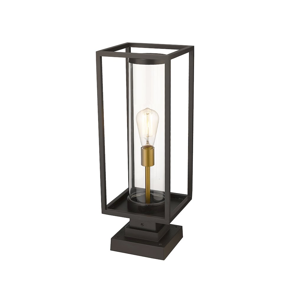 Z-Lite 1 Light Outdoor Pier Mounted Fixture. Picture 3