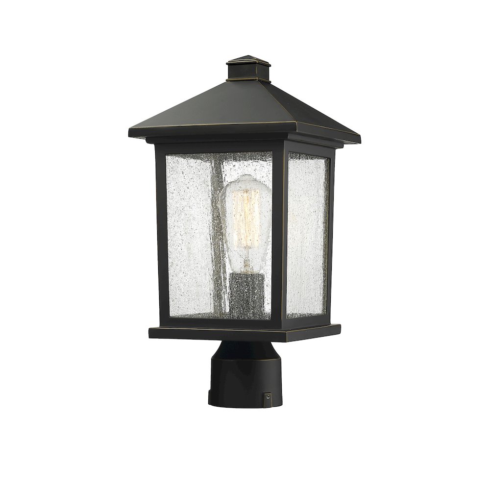 Z-Lite 1 Light Outdoor Post Mount Fixture. Picture 1