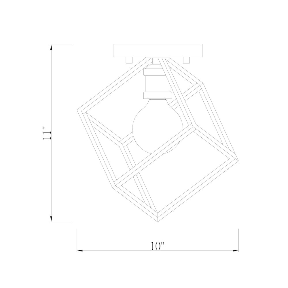 Z-Lite 1 Light Flush Mount. Picture 8
