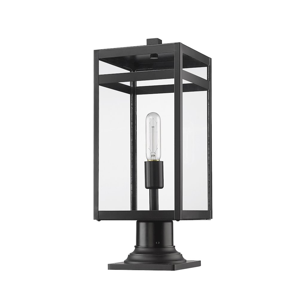 Z-Lite 1 Light Outdoor Pier Mounted Fixture. Picture 5