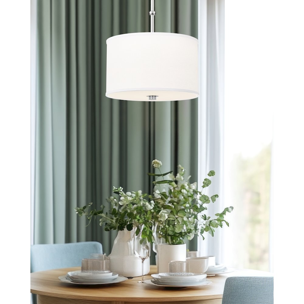 Z-Lite 1 Light Pendant, Brushed Nickel. Picture 6