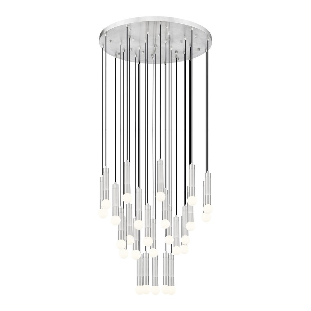 Z-Lite Stari 27 Light Chandelier in Brushed Nickel color, Steel frame. Picture 3