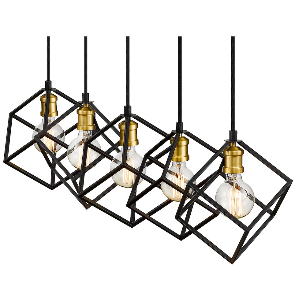 Z-Lite 5 Light Linear Chandelier. Picture 4