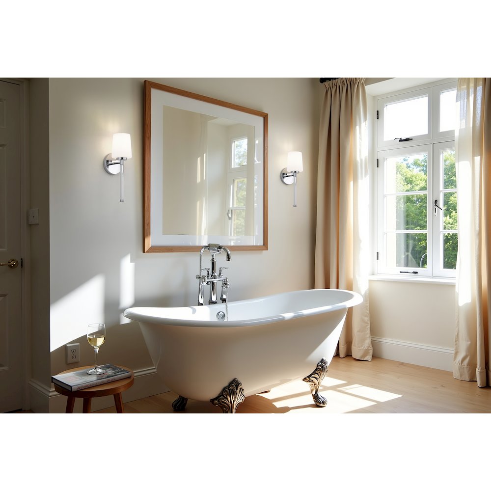 Z-Lite 1 Light Wall Sconce, Chrome. Picture 5