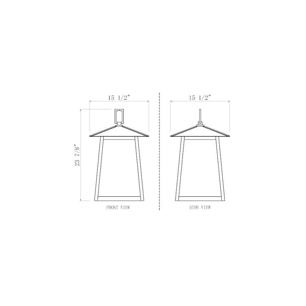 Z-Lite 5 Light Outdoor Chain Mount Ceiling Fixture. Picture 8