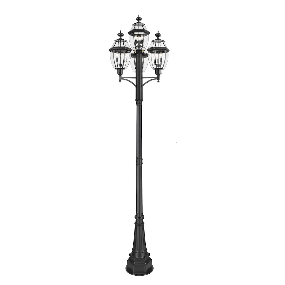Z-Lite 3 Light Outdoor Post Mount Fixture. Picture 2