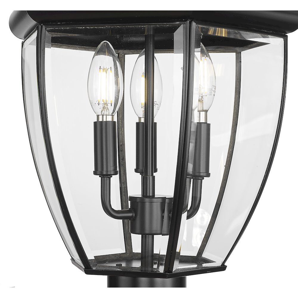 Z-Lite 3 Light Outdoor Post Mount Fixture. Picture 4