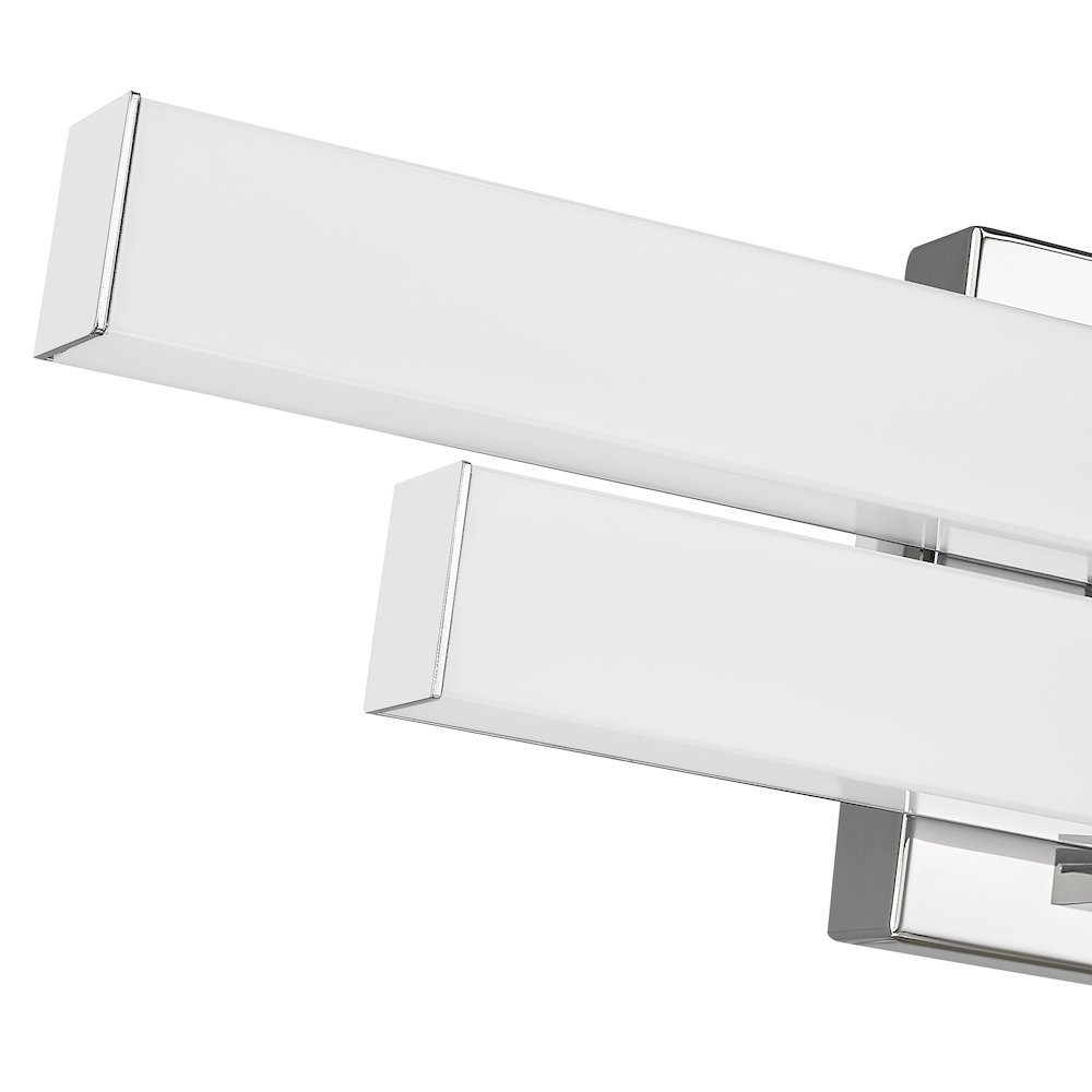 Z-Lite Zane 2 Light Vanity in Chrome  Frame Finish. Picture 4