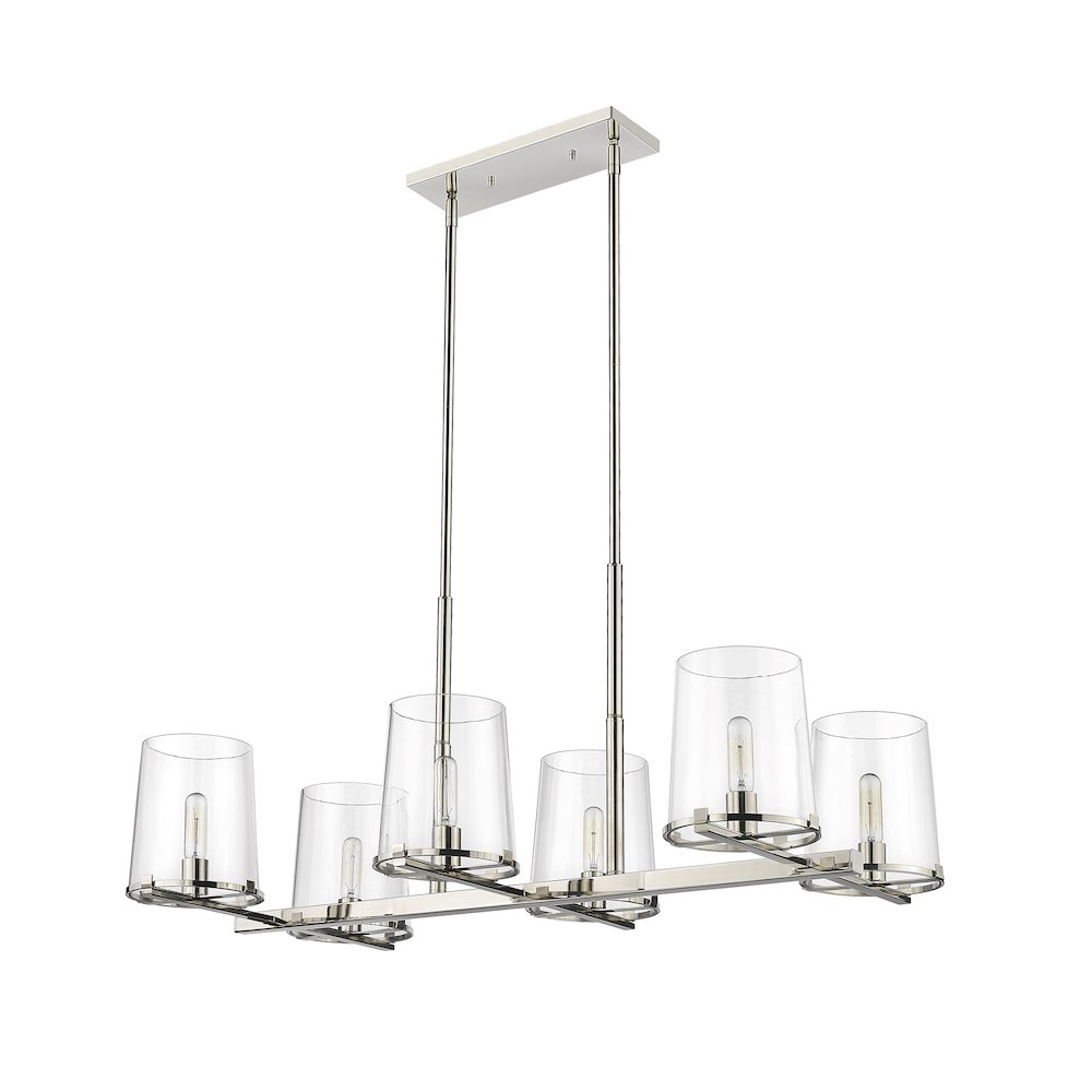 Z-Lite 6 Light Linear Chandelier. Picture 5