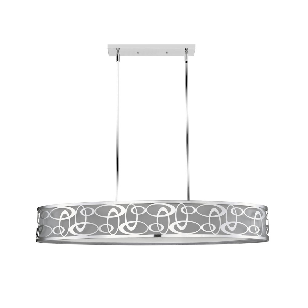 Z-Lite 8 Light Linear Chandelier. Picture 4