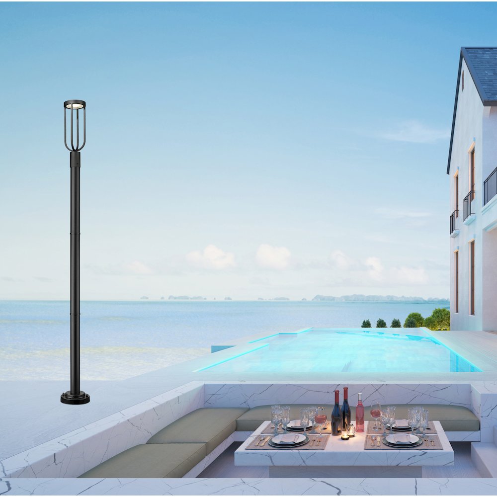 Z-Lite 1 Light Outdoor Post Mounted Fixture. Picture 6