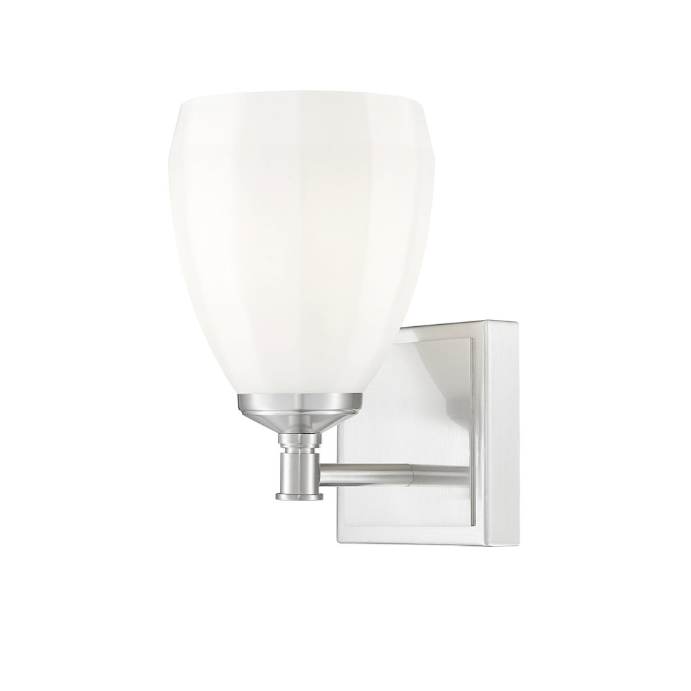 Z-Lite Oren 1 Light Vanity in Brushed Nickel color, Steel frame. Picture 1