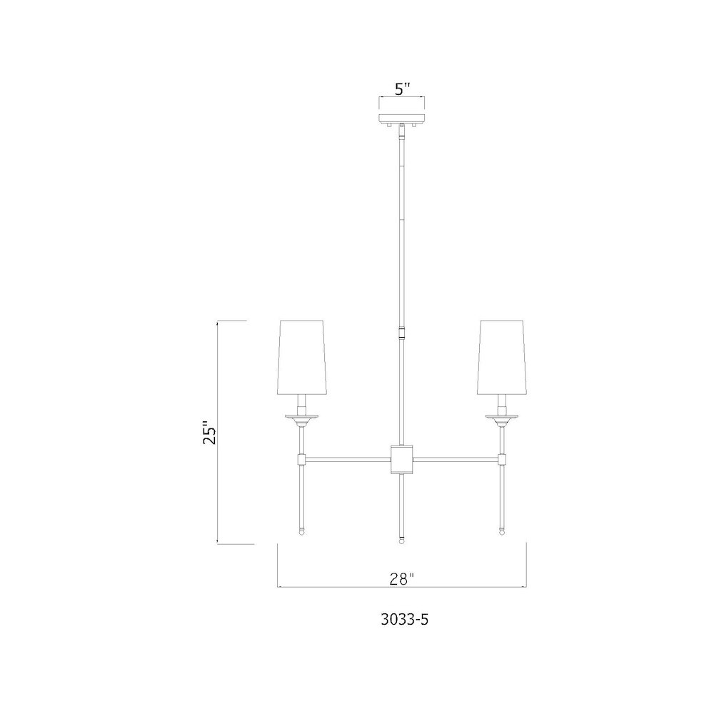 Z-Lite 5 Light Chandelier. Picture 8