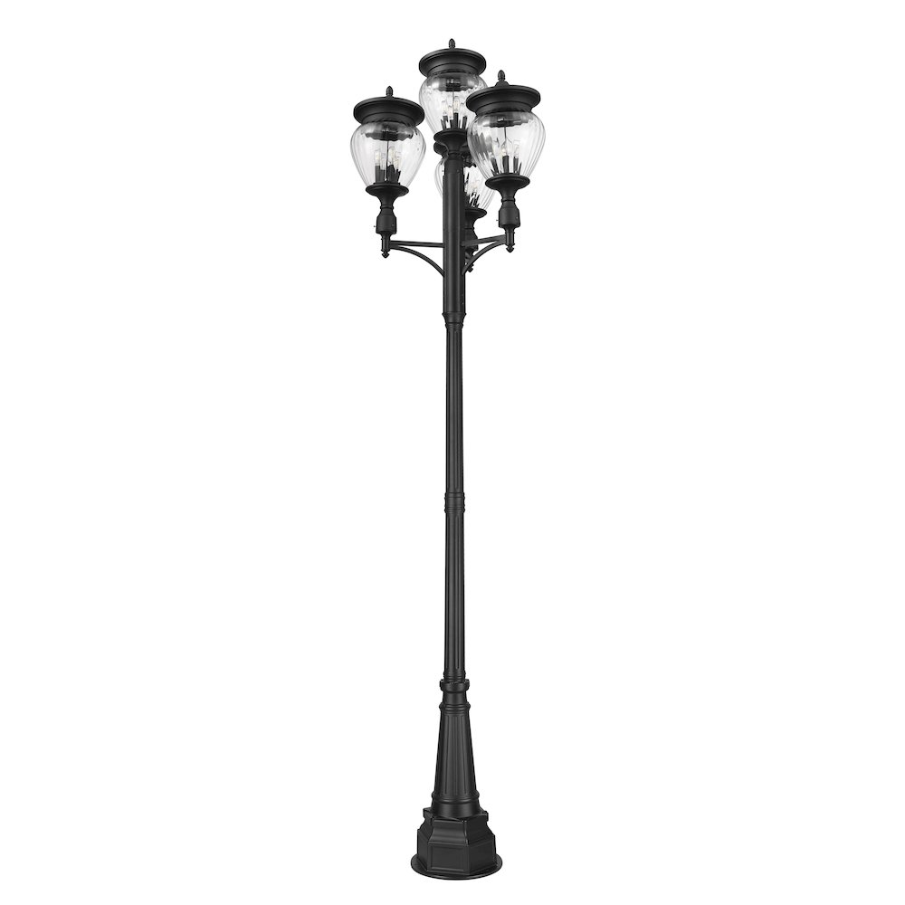 Z-Lite 4 Light Outdoor Post Mounted Fixture. Picture 5